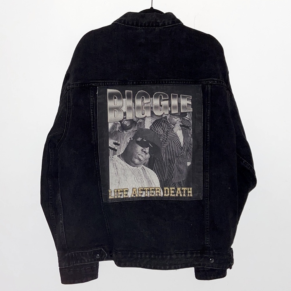 The Notorious B.I.G. 🗽 Biggie Smalls 🍎 Life after Death 🏴‍☠️ XXL 1/1 Denim‌‌ - Picture 5 of 9